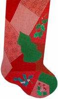 Patchwork Stocking - Tree