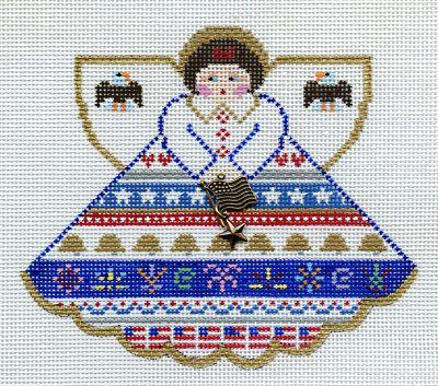 Patriotic Stripe Angel