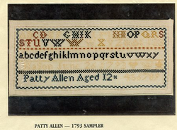 Patty Allen - 1793 Sampler