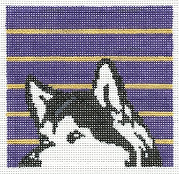 Peeping Husky