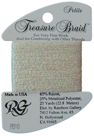 Petite Treasure Braid, White Pearl PB10
