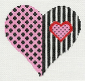 Pink and Black Heart