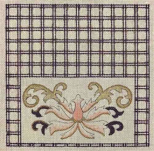 Pink Flower and Blue Grid EGC