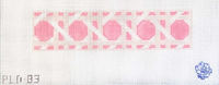 Pink Large Cane Key Fob