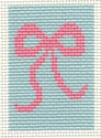 Pink Ribbon on Blue