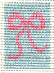 Pink Ribbon on Blue