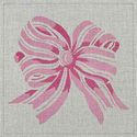 Pinks and White Striped Bow