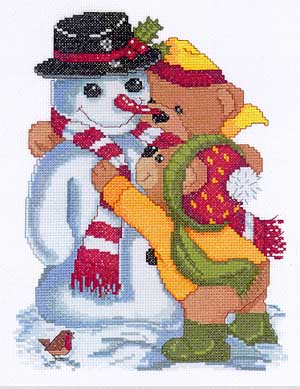 Playing With Snowman