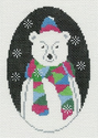 Polar Bear with Scarf
