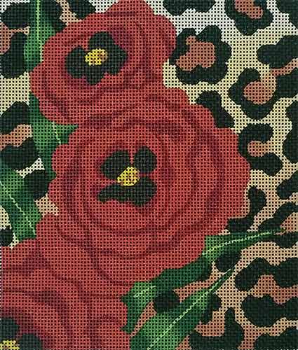 Poppies on Leopard Skin