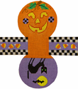 Pumpkin and Cat Halloween Basket
