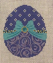 Purple Egg w/ Teal Bow