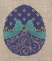 Purple Egg w/ Teal Bow