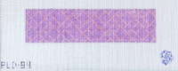 Purple Geometric Key Fob