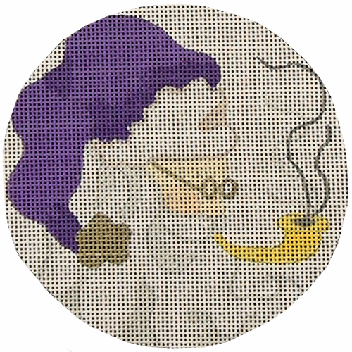 Purple Santa w/Pipe