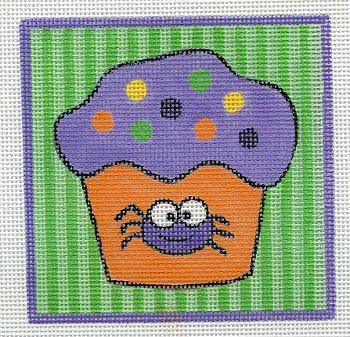 Purple Spider Cupcake