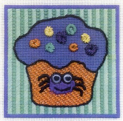 Purple Spider Cupcake