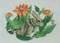 Rabbit in Zinnia