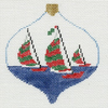 Racing Sailboats Bauble