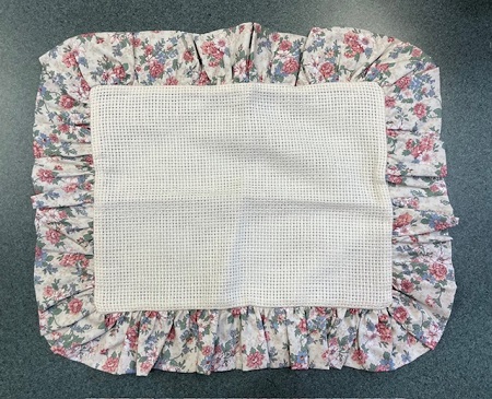 Rect. Lt Floral 7ct Cream