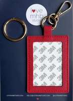 Rect. Red Leather Charm