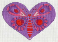 Red Butterfly Purple Heart