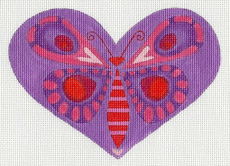 Red Butterfly Purple Heart