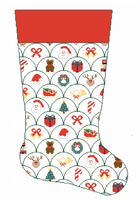 Red Cuff Holiday Stocking