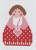 Red Angel with Pink Heart