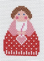 Red Angel with Pink Heart