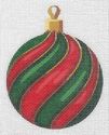 Red & Green Spiral Ornament