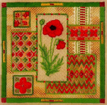 Red Poppy Collage