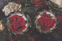 Red Rose Ornaments 2009