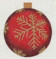Red w/ Gold Snowflake