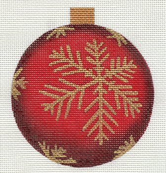 Red w/ Gold Snowflake