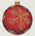 Red w/ Gold Snowflake