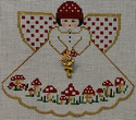 Red and White Mushrooms Angel