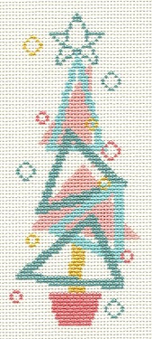 Retro Teal Geo Tree