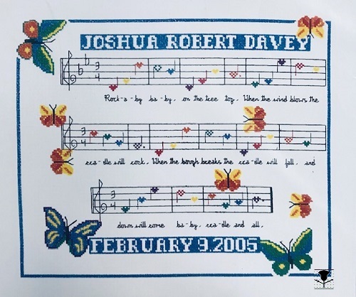 Rock-a-by Baby Birth Announcement