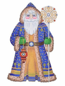Royal Blue Coat Santa