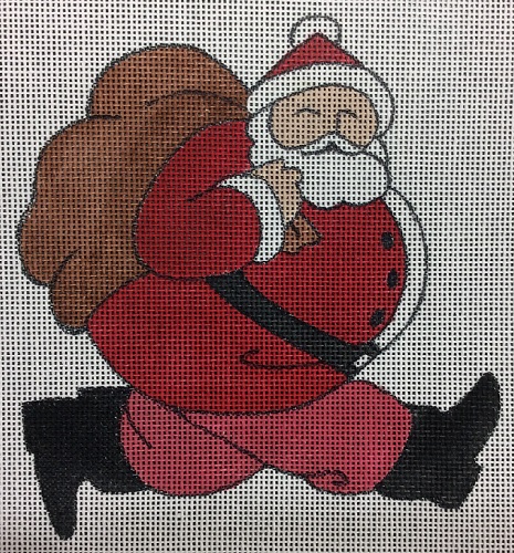 Running Santa With Sack