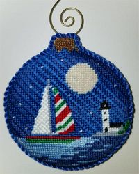 Sailboat and Lighthouse Ornament