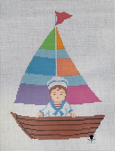 Sailor Boy In Sailboat