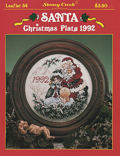 Santa Christmas Plate 1992