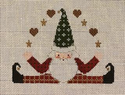 Santa Juggling Stars and Hearts