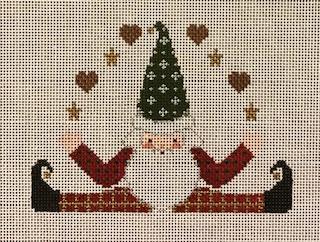 Santa Juggling Stars and Hearts