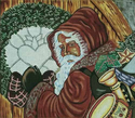 Santa Knocking at Door