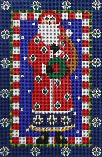 Santa on Blue