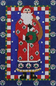 Santa on Blue