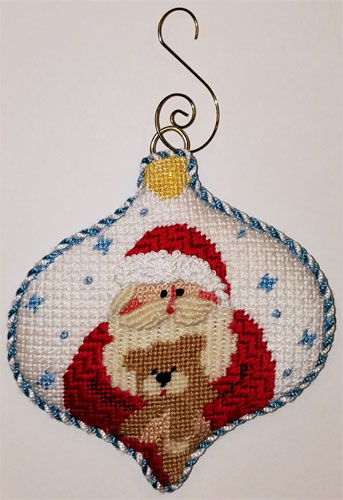 Santa w/Teddy Bear Bauble
